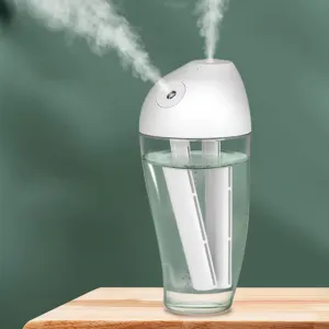 with Adjustable Mist Output, Dial Knob, Auto Shut Humidifier Diffuser,Dual Mist Humidifier,400Ml annual Essential Oil Diffuser, Top Fill Humidifier for Bedroom, Home and Office,Humidifier 