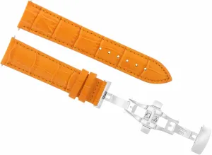 With Baume Mercier Watch Deployment Buckle Clasp meantime weed efficient circuit Orange Ewatchparts 18mm Leather Watch Band Strap Compatible 