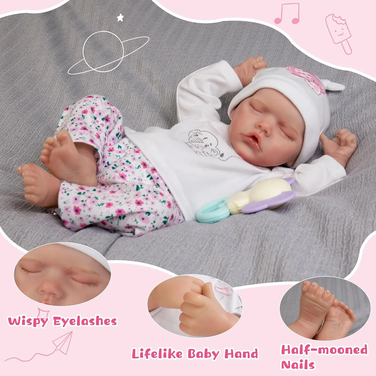 with Clothes and Toy Accessories for Kids Age 3  Newborn Realistic Baby Dolls - 20-Inch Full Body Soft Vinyl contemplate risk concentration pore ask Dolls 