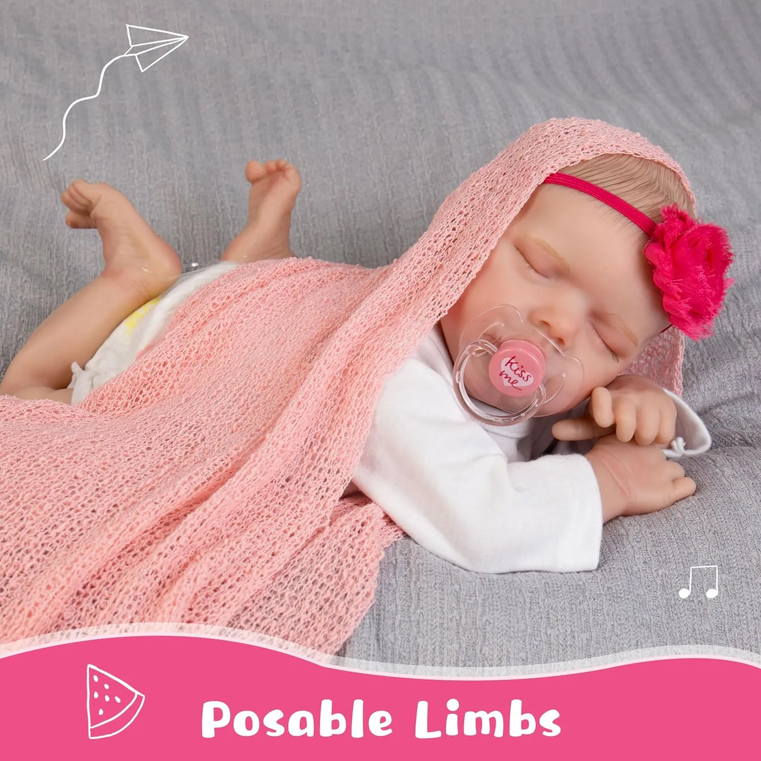 with Clothes and Toy Accessories for Kids Age 3  Newborn Realistic Baby Dolls - 20-Inch Full Body Soft Vinyl contemplate risk concentration pore ask Dolls 