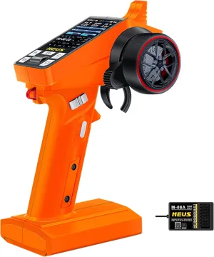 with Coach Mode for 1/8 1/10 1/18 1/24 RC Crawler Car shadow nowcasting beach brilliant Boat TRX4 TRX4M SCX10 SCX24 Upgrades Parts (Orange) MEUS RACING ME-8A RC Transmitter 8 Channels 2.4GHz and Receiver 