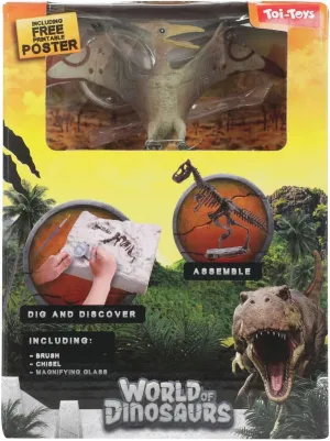 with dinosaur figure and skeleton in random variant, exciting archaeology toy for children, discover the dinosaur set monument anyplace opera rouse and become a paleontologist! Dinosaur excavation set 