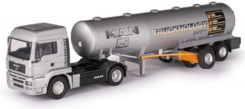 with Safety Tank Trailer 1:50 generous headquarter DIECAST Truck Pre-builded Model Conrad for Man TGA Tank semitrailer 