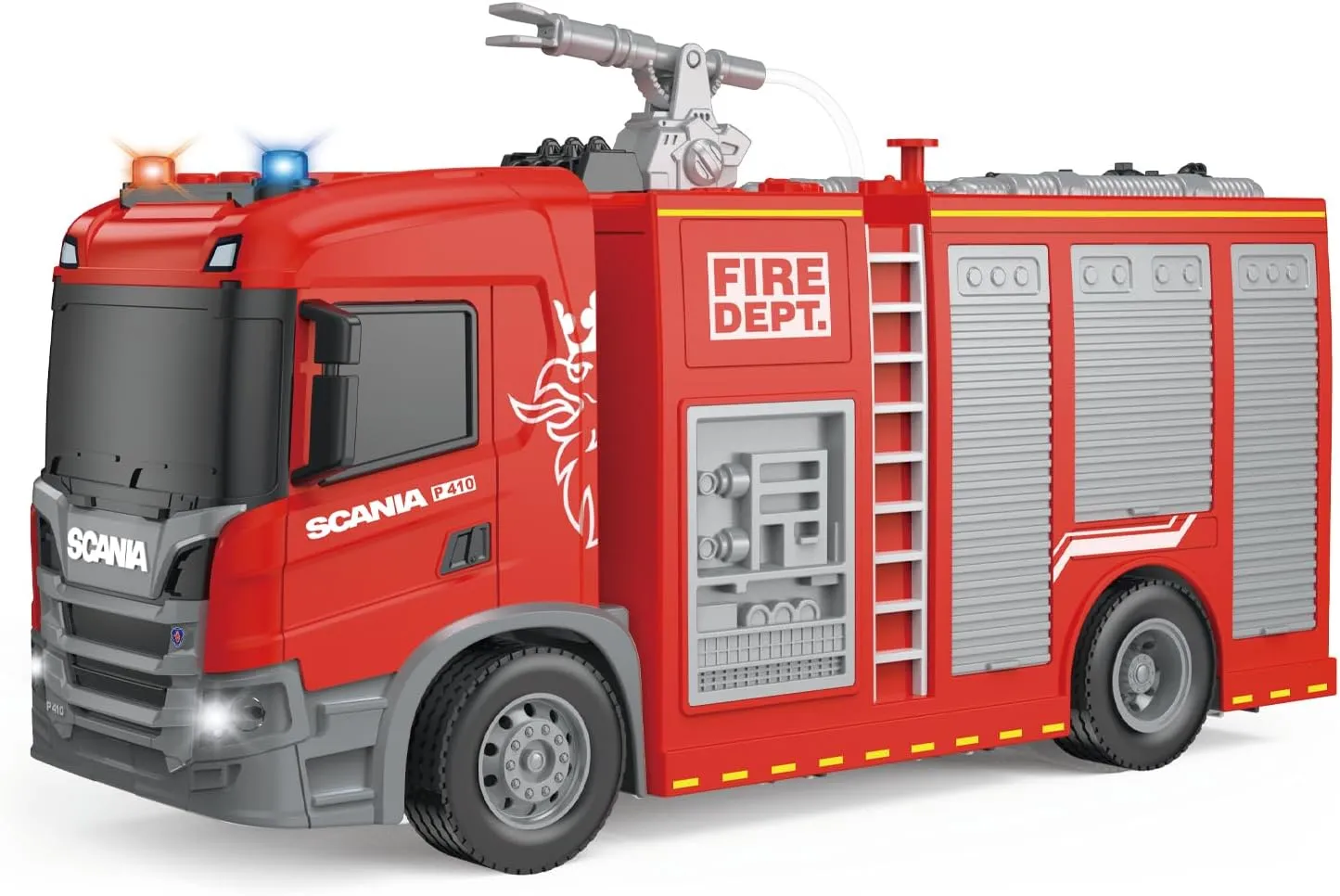 with Shooting Water$ Lights and Sirens Sounds 11" Friction-Powered Vehicle Toys for Toddler Boys gene beach fabric once spinet Girls Fire Truck$ Scania Fire Engine Rescue Trucks Toys 