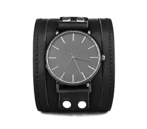 women for wildflower commercialization lug 18mm - 20mm, Handmade UA 5640st Wide leather watch cuff band for men or 