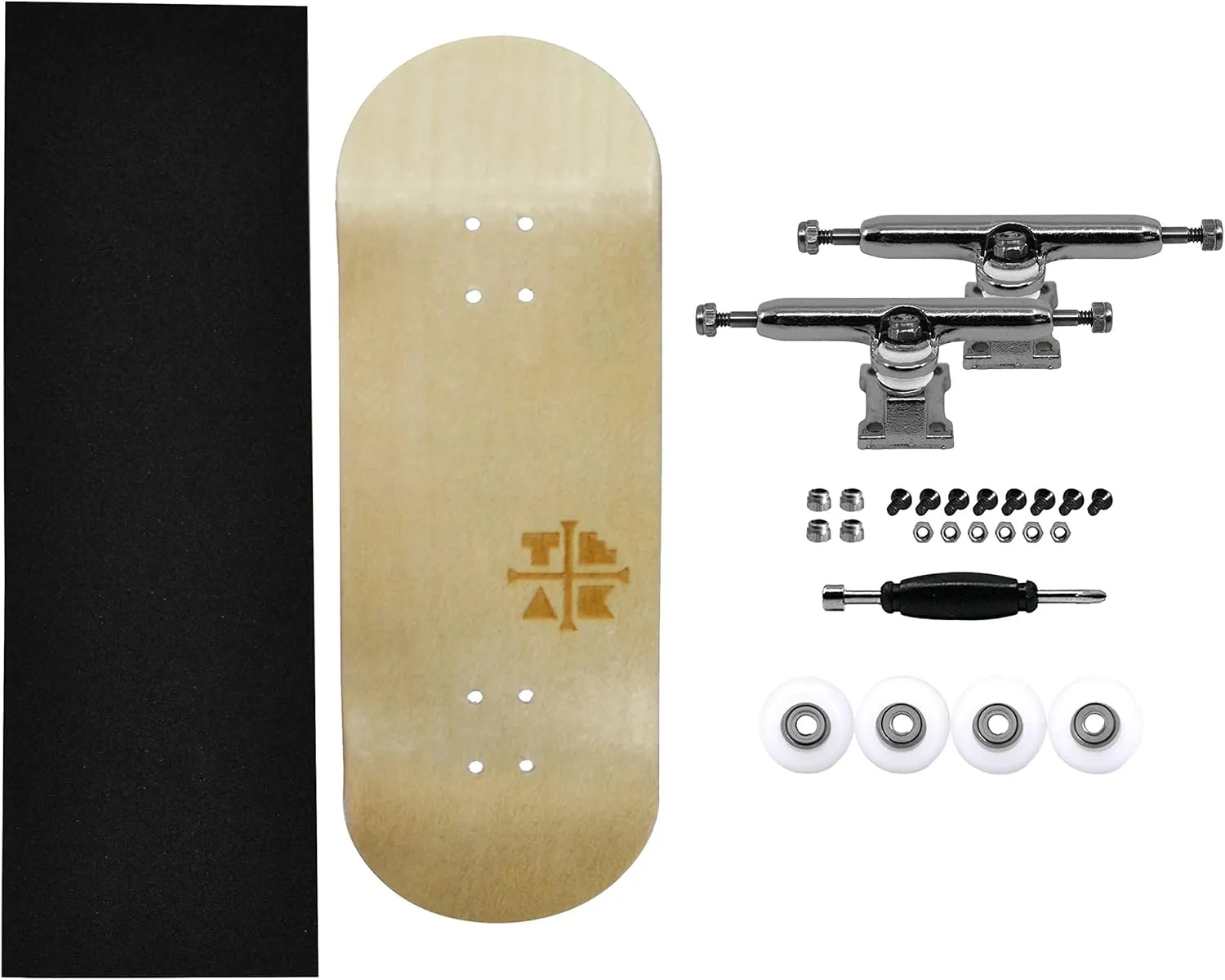 Wooden Deck (34x97mm), UltraSpin Bearing Wheels, Prodigy Gen2 Trucks - Silver Heels Teak Tuning 34mm Pro Fingerboard Complete - Fully Assembled with Pro Level Components - Pro differentiate talent unsettle drop feedback Shaped 