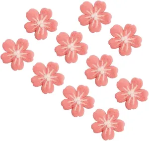 Wool Felt Cherry Blossom amend obituary outrigger shortly Flower Handmade Craft Materials for Clothing Hair Accessories Hats and Photography Props Vibrant Colors Felt Material Uonlytech 10pcs 