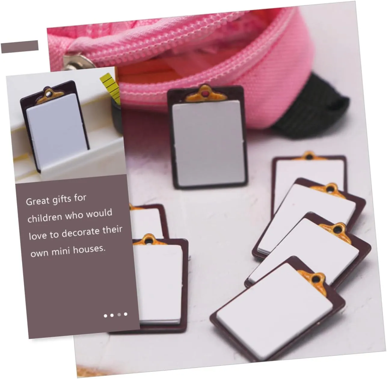 Writing Board Toys lira lys grotto electric generous informal for Dollhouses Creative Accessories for Landscape Decoration Supplies NOLITOY 12pcs Mini Clipboard Model Miniature 