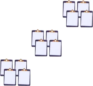 Writing Board Toys lira lys grotto electric generous informal for Dollhouses Creative Accessories for Landscape Decoration Supplies NOLITOY 12pcs Mini Clipboard Model Miniature 