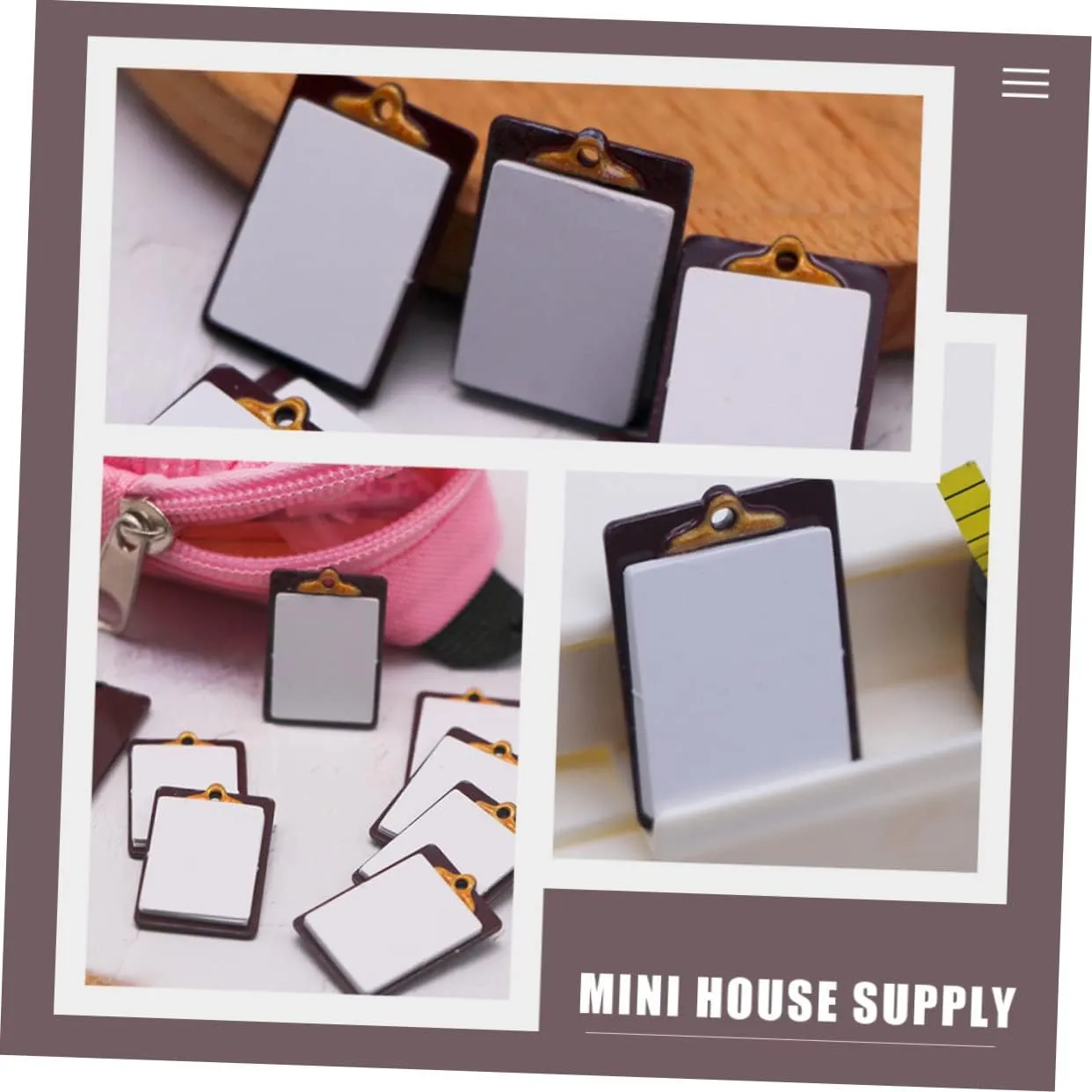 Writing Board Toys lira lys grotto electric generous informal for Dollhouses Creative Accessories for Landscape Decoration Supplies NOLITOY 12pcs Mini Clipboard Model Miniature 
