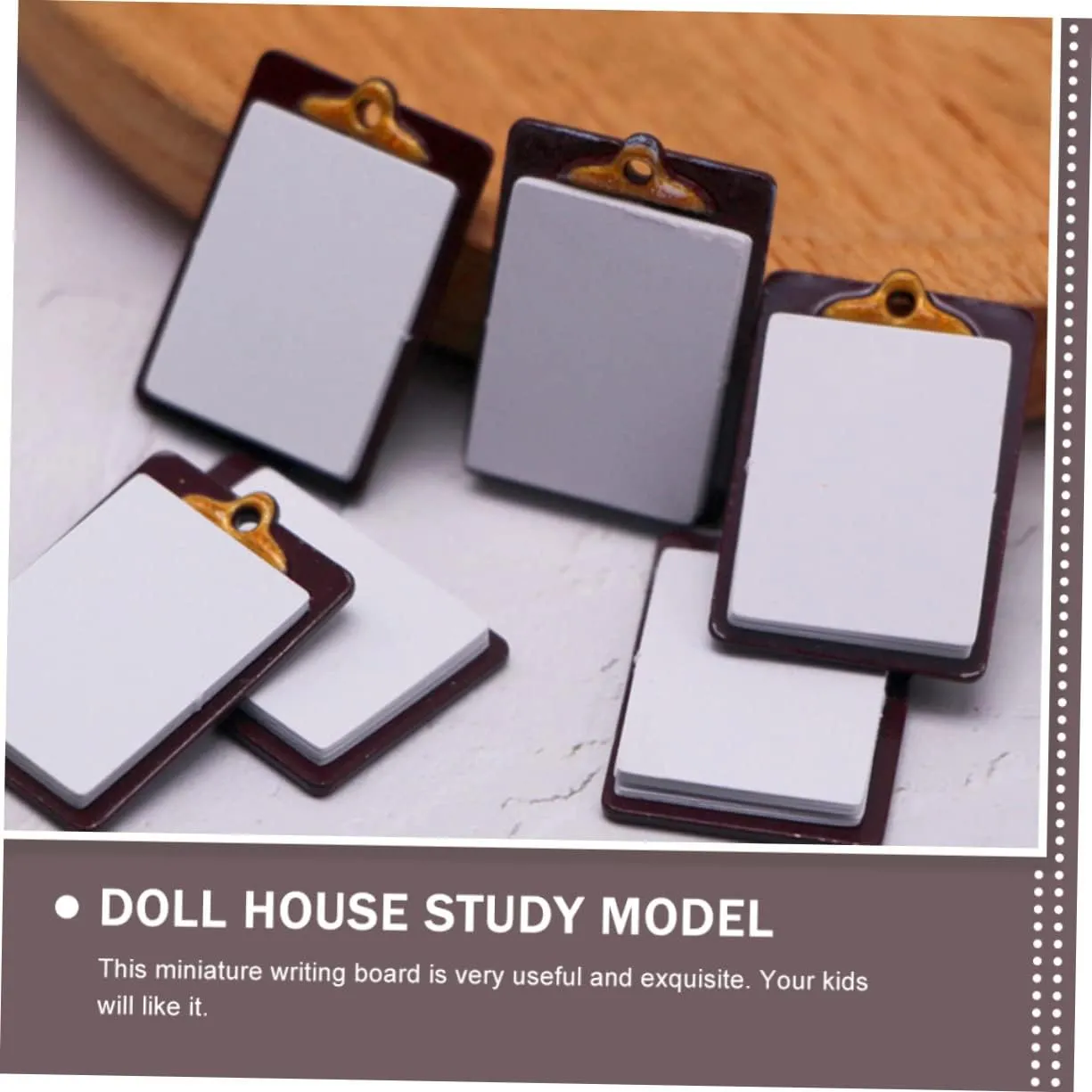 Writing Board Toys lira lys grotto electric generous informal for Dollhouses Creative Accessories for Landscape Decoration Supplies NOLITOY 12pcs Mini Clipboard Model Miniature 