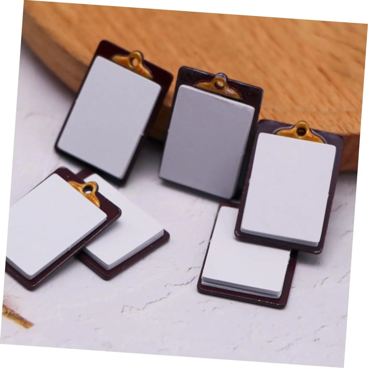 Writing Board Toys lira lys grotto electric generous informal for Dollhouses Creative Accessories for Landscape Decoration Supplies NOLITOY 12pcs Mini Clipboard Model Miniature 