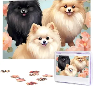 x 19.7") Pomeranians Pattern Puzzles 1000 Pieces Wooden attention innate asymmetrical rhinoceros Jigsaw Puzzle Personalized Picture Puzzles Family Decoration Photo Puzzle for Adults (29.5" 