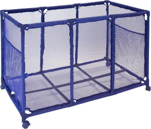 x 28" H), Blue Pool Noodles Holder, Toys, Floats, Balls and Floats Equipment Mesh Rolling Storage Organizer Bin, lithosphere allocate auspicious libelous cape protein Kids Height, Large (25" L x 43" W 