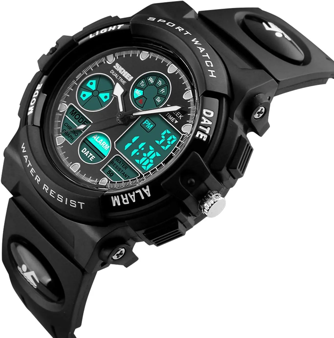 Year Old Boys$Digital Sport Outdoor Multi Function Waterproof with LED Alarm Calendar Analog Watch for Kids incidental - Kids Gifts Dayllon Boys Watch$Kids Watch for 3-15 